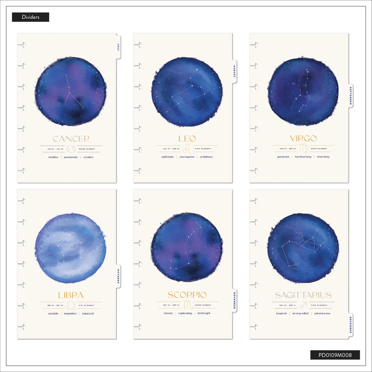 2026 Star Signs Customizable Planner - Mini Dashboard Layout - 12 Months 16 2026 Star Signs Customizable Planner - Mini Dashboard Layout - 12 Months