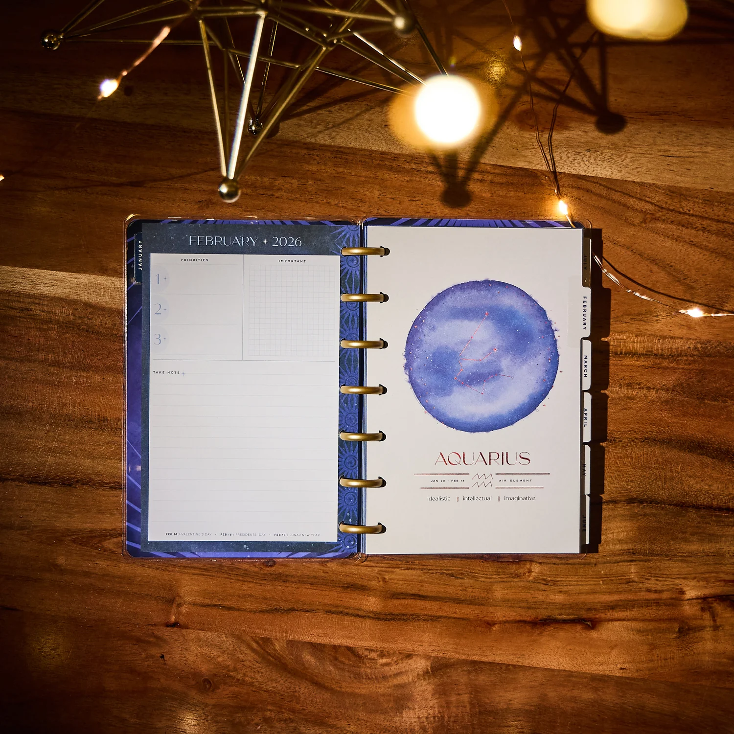 2026 Star Signs Customizable Planner - Mini Dashboard Layout - 12 Months 8 2026 Star Signs Customizable Planner - Mini Dashboard Layout - 12 Months