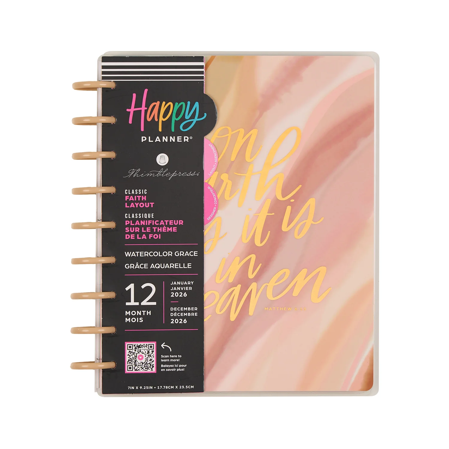 2026 Watercolor Grace Customizable Faith Planner - Classic Faith Layout - 12 Months 18 2026 Watercolor Grace Customizable Faith Planner - Classic Faith Layout - 12 Months