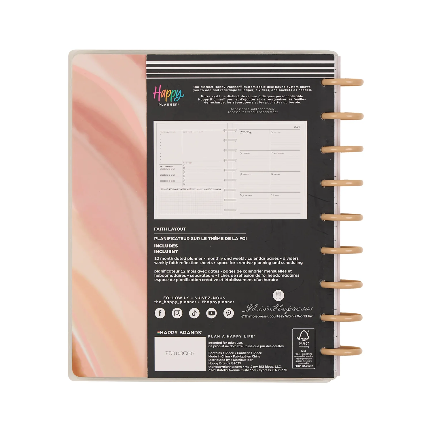 2026 Watercolor Grace Customizable Faith Planner - Classic Faith Layout - 12 Months 20 2026 Watercolor Grace Customizable Faith Planner - Classic Faith Layout - 12 Months