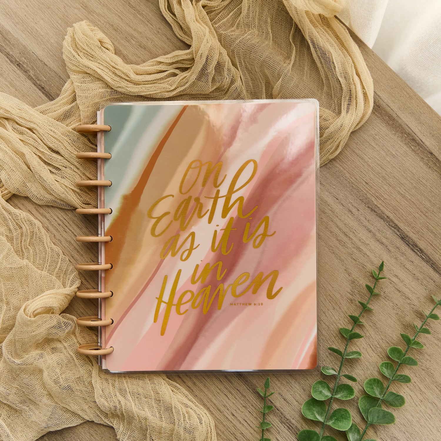 2026 Watercolor Grace Customizable Faith Planner - Classic Faith Layout - 12 Months