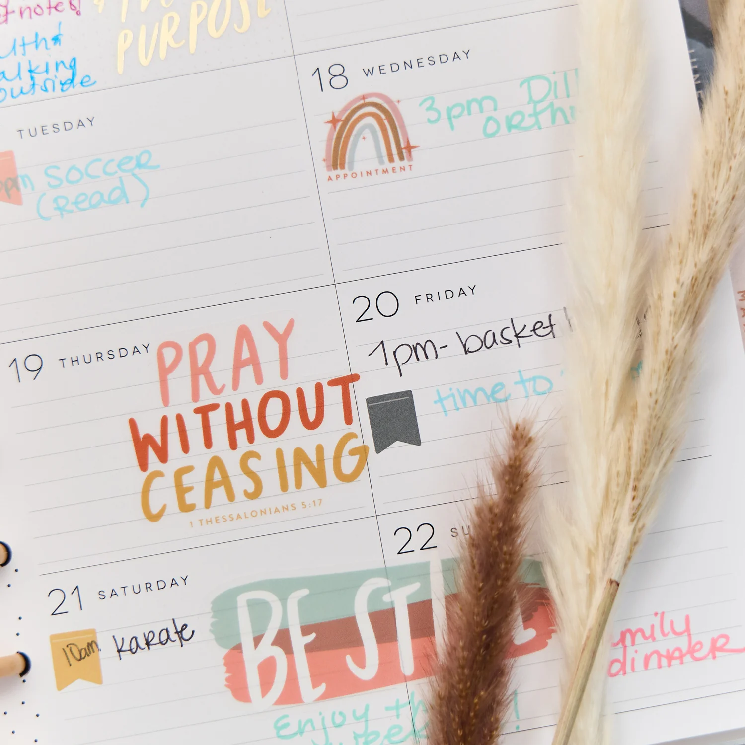2026 Watercolor Grace Customizable Faith Planner - Classic Faith Layout - 12 Months 7 2026 Watercolor Grace Customizable Faith Planner - Classic Faith Layout - 12 Months
