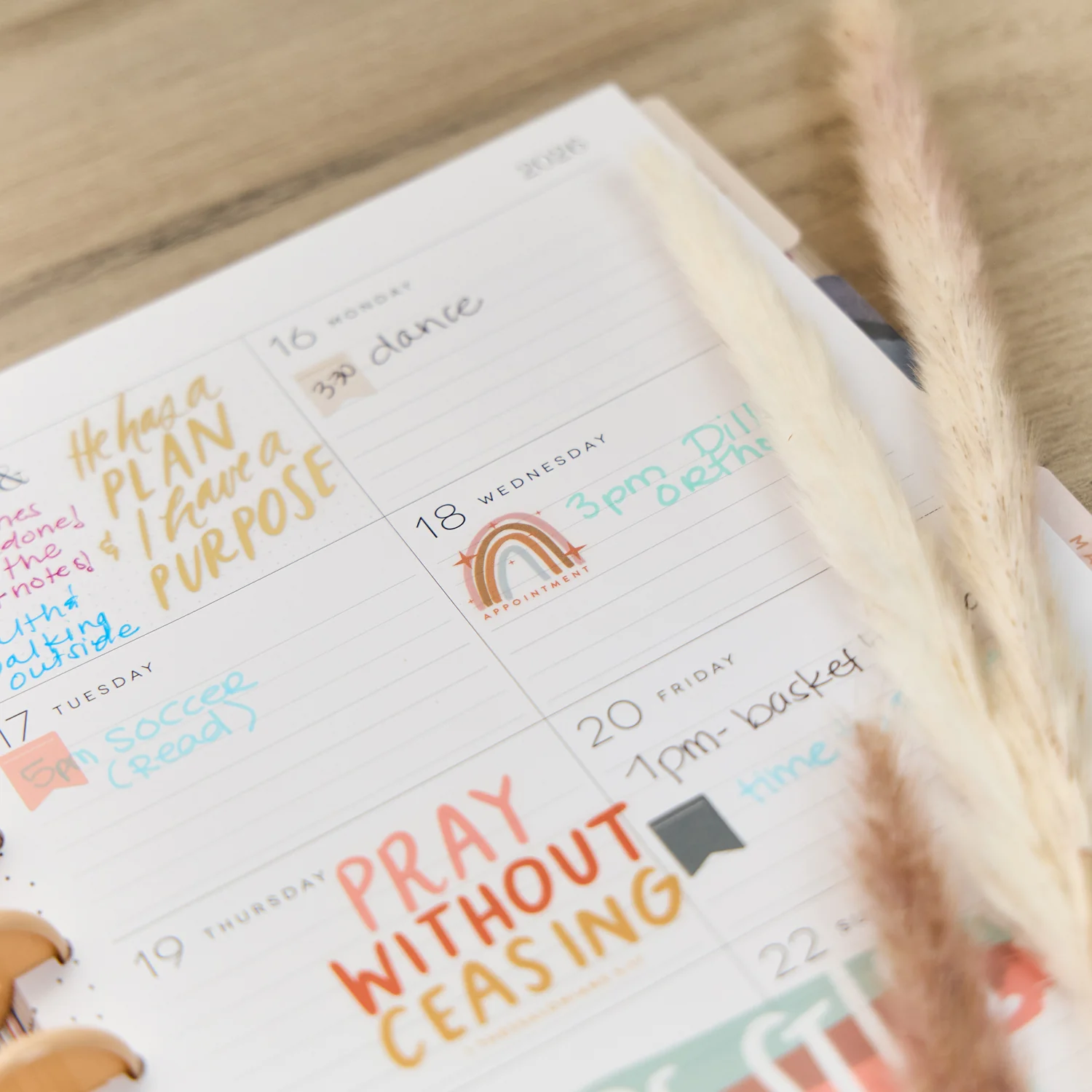 2026 Watercolor Grace Customizable Faith Planner - Classic Faith Layout - 12 Months 8 2026 Watercolor Grace Customizable Faith Planner - Classic Faith Layout - 12 Months