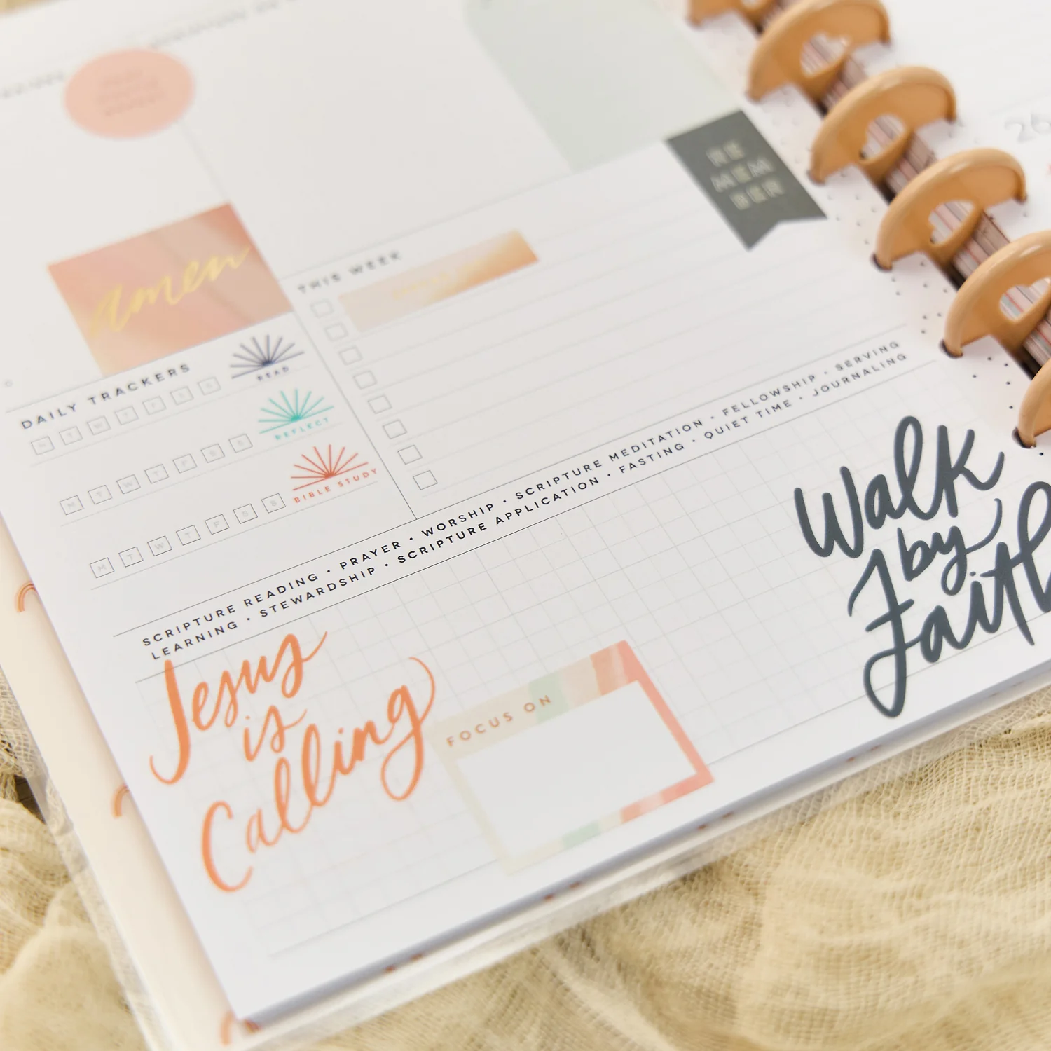 2026 Watercolor Grace Customizable Faith Planner - Classic Faith Layout - 12 Months 9 2026 Watercolor Grace Customizable Faith Planner - Classic Faith Layout - 12 Months
