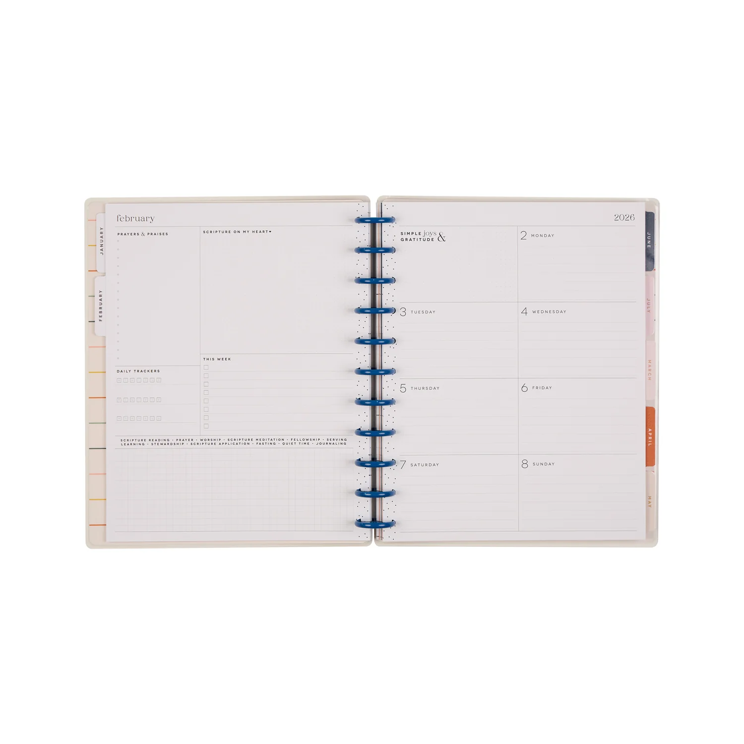 2026 Watercolor Grace Customizable Faith Planner - Big Faith Layout - 12 Months 17 2026 Watercolor Grace Customizable Faith Planner - Big Faith Layout - 12 Months