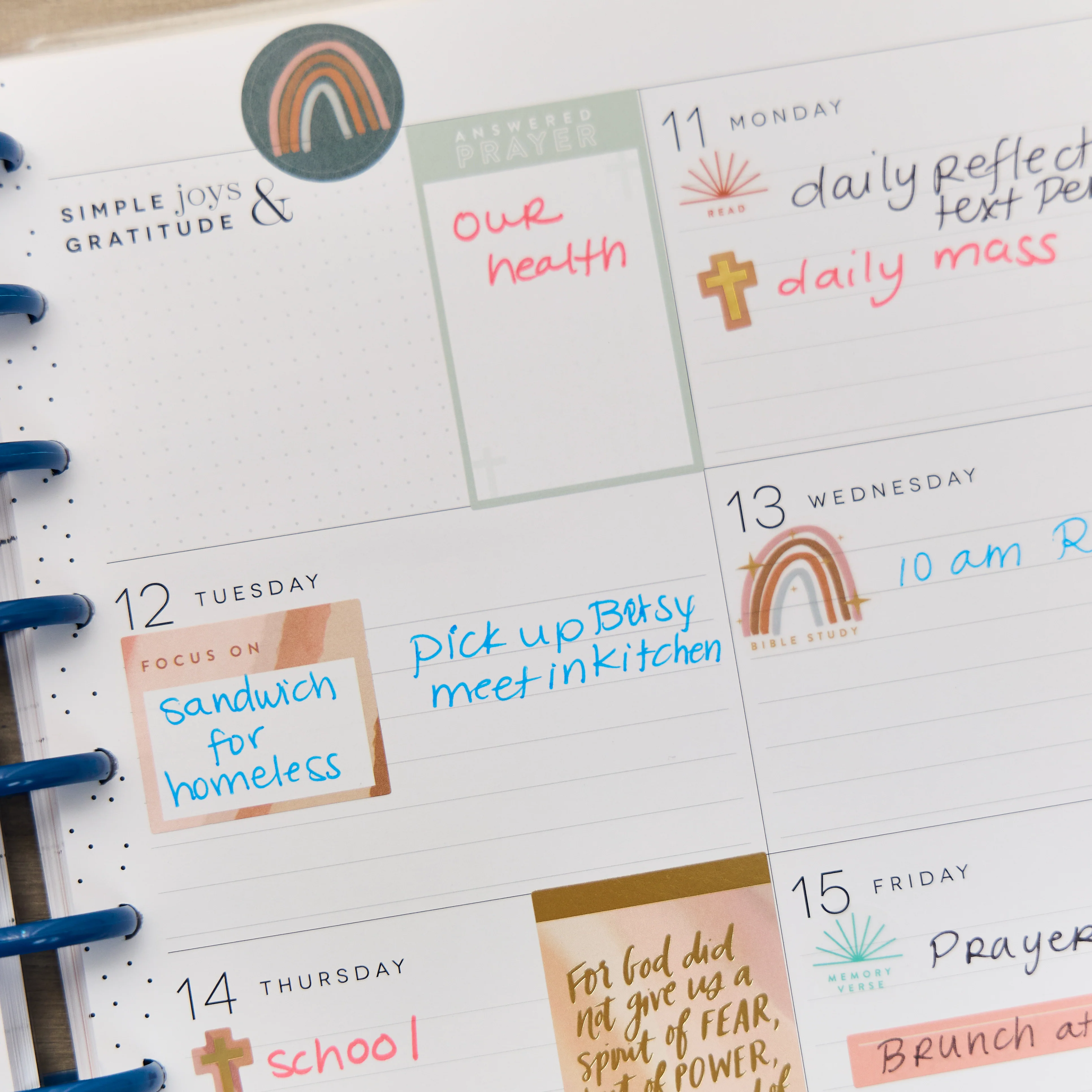 2026 Watercolor Grace Customizable Faith Planner - Big Faith Layout - 12 Months 8 2026 Watercolor Grace Customizable Faith Planner - Big Faith Layout - 12 Months