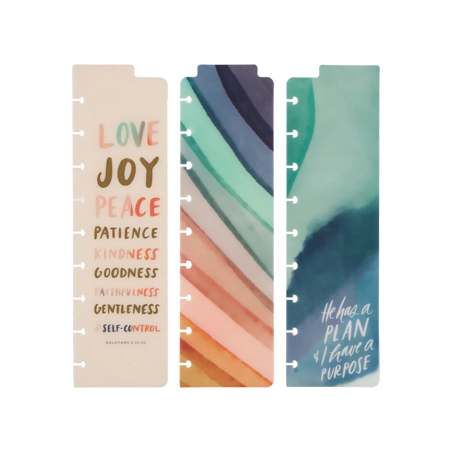 Watercolor Grace Faith - Classic Bookmarks - 3 Pack