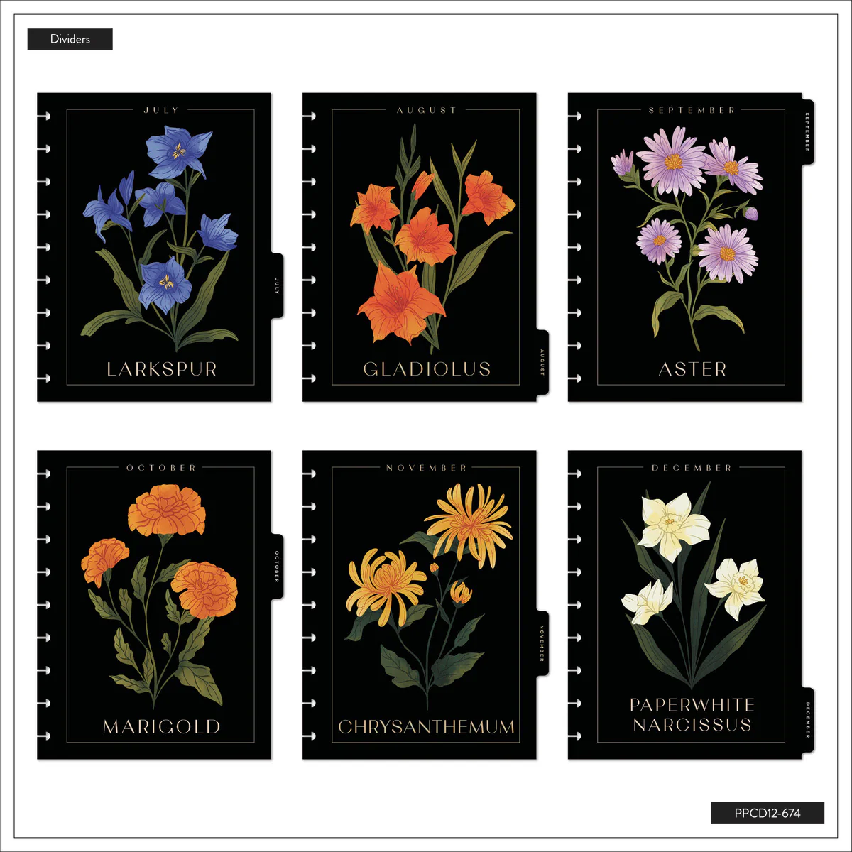 2026 Noir Garden Customizable Planner - Classic Horizontal Layout - 12 Months 16 2026 Noir Garden Customizable Planner - Classic Horizontal Layout - 12 Months