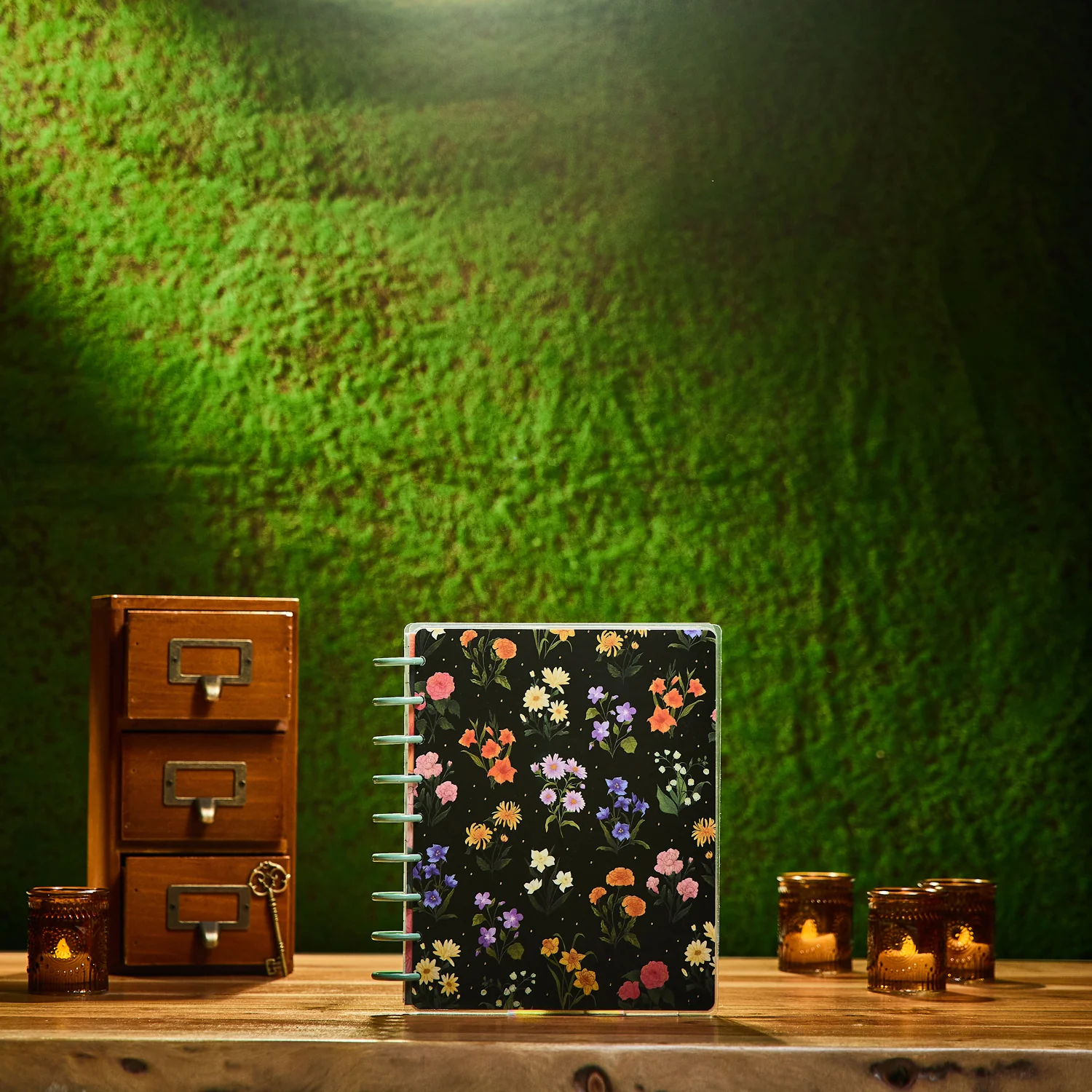 2026 Noir Garden Customizable Planner - Classic Horizontal Layout - 12 Months