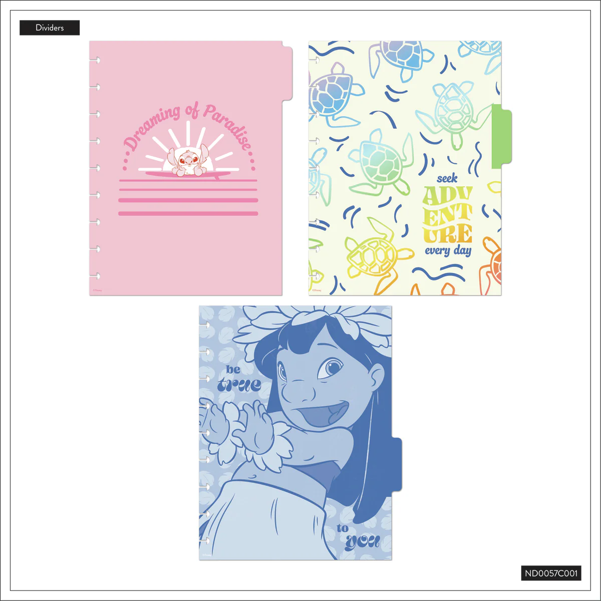 Disney Lilo & Stitch Make Waves - Dotted Lined Classic Notebook - 60 Sheets 13 Disney Lilo & Stitch Make Waves - Dotted Lined Classic Notebook - 60 Sheets