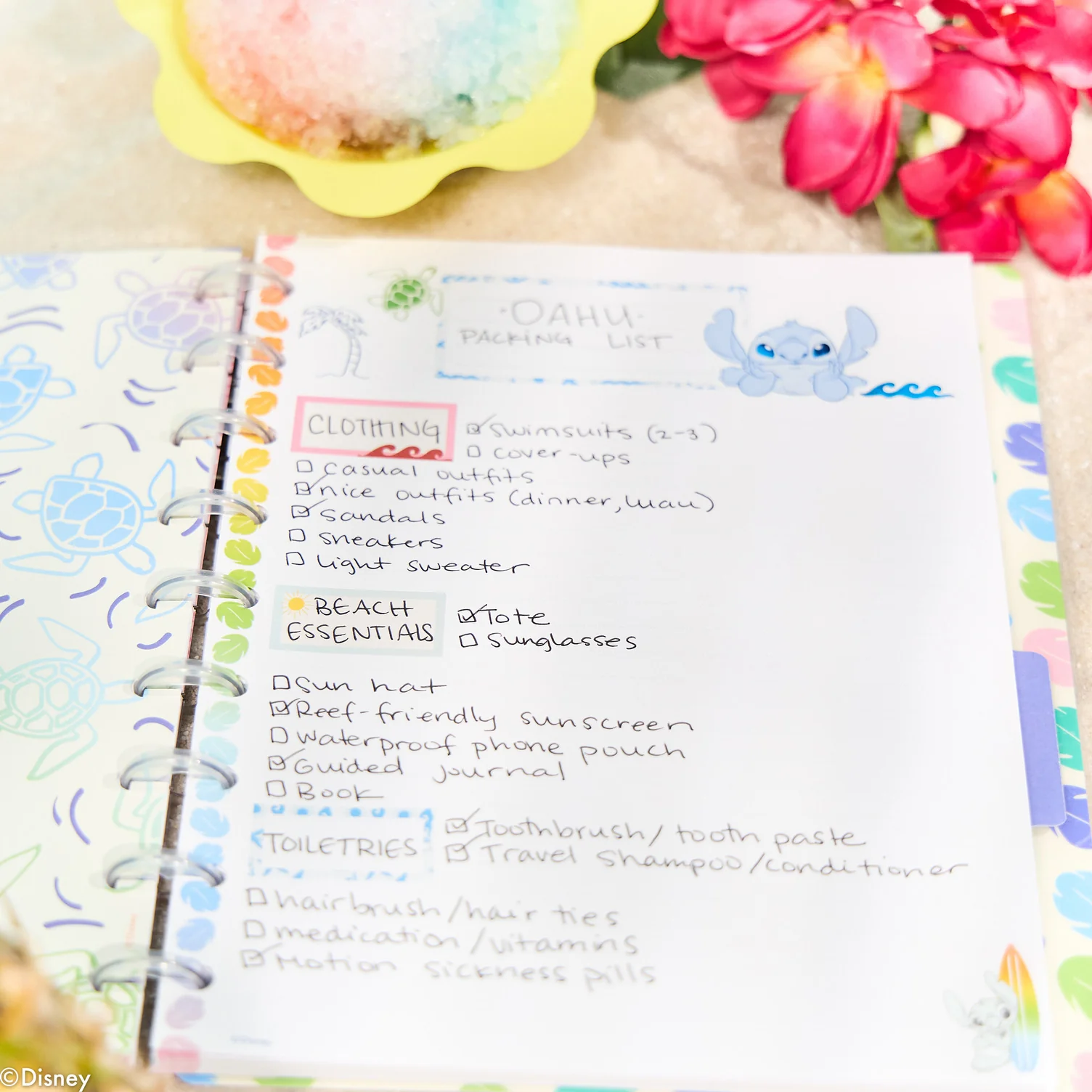 Disney Lilo & Stitch Make Waves - Dotted Lined Classic Notebook - 60 Sheets 5 Disney Lilo & Stitch Make Waves - Dotted Lined Classic Notebook - 60 Sheets