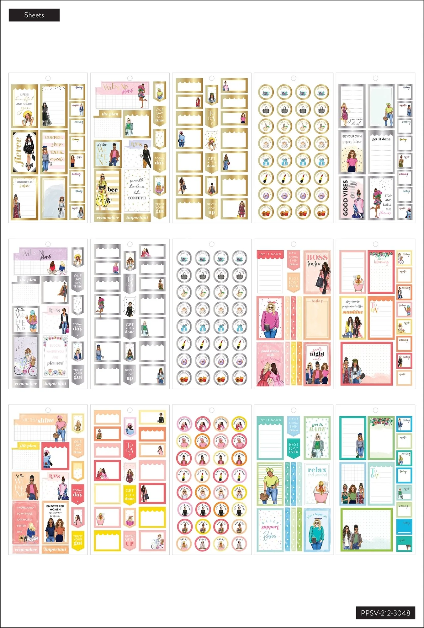 Value Pack Stickers - Rongrong - Everyday 3 Value Pack Stickers - Rongrong - Everyday