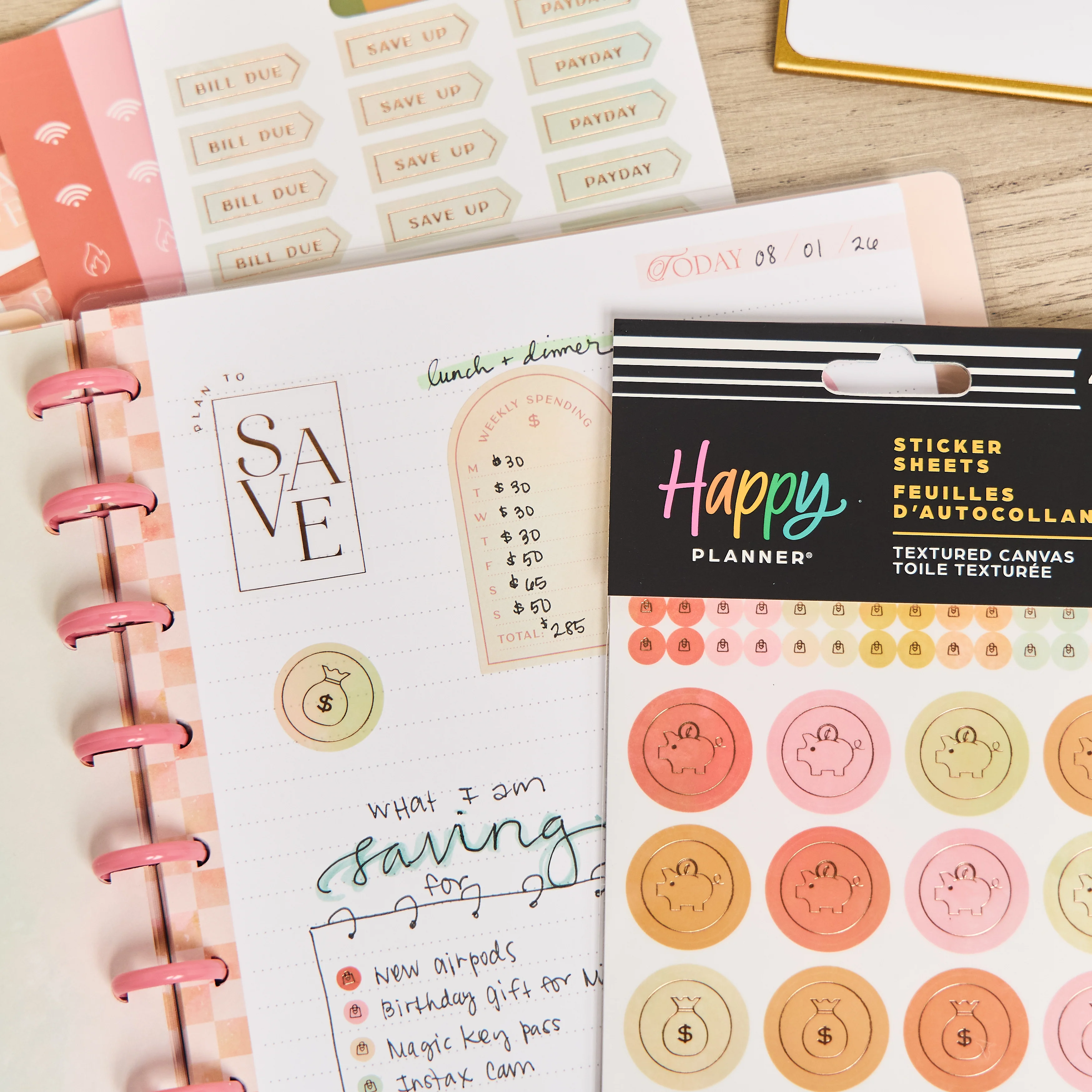 Textured Canvas Budget - 10 Sticker Sheets 2 Textured Canvas Budget - 10 Sticker Sheets