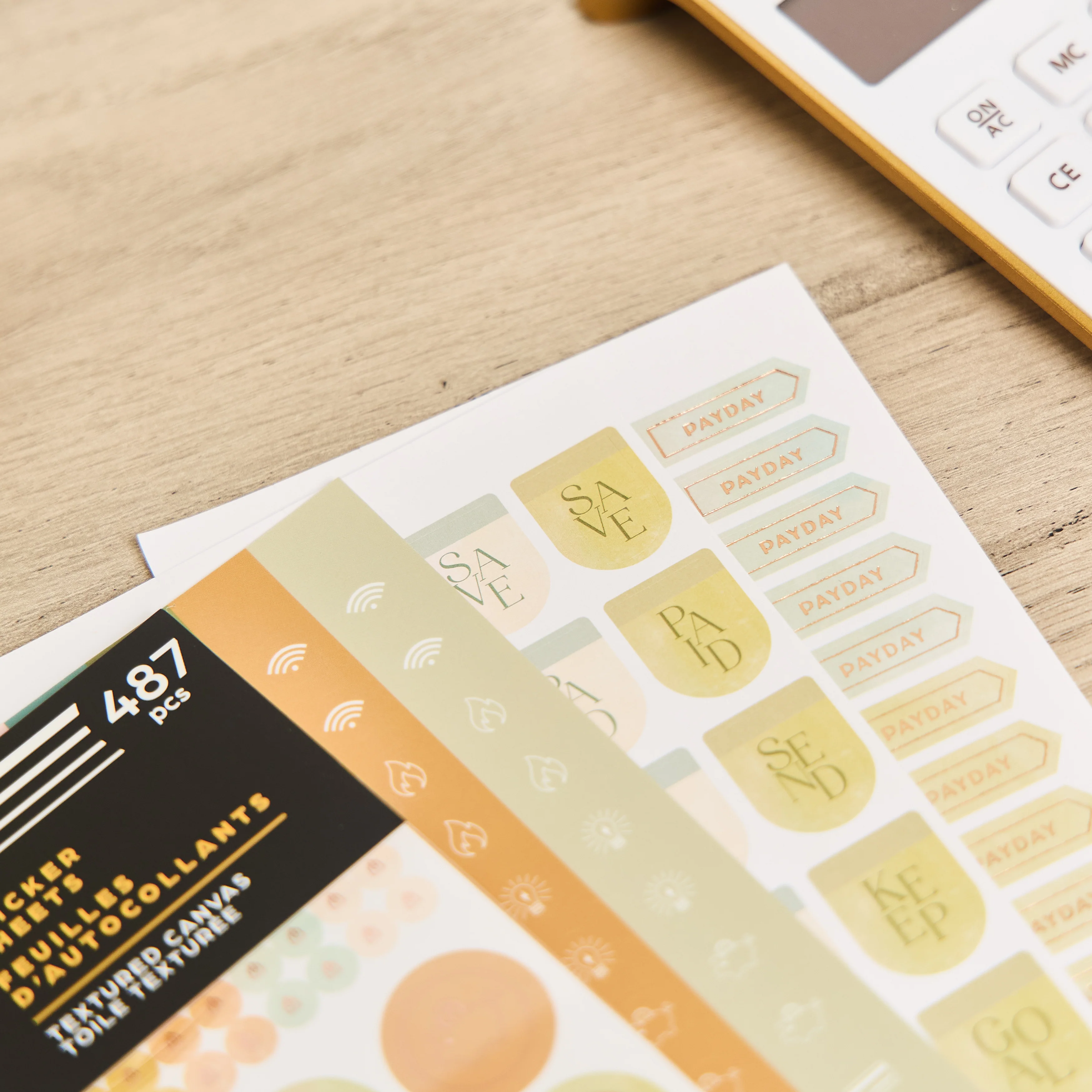 Textured Canvas Budget - 10 Sticker Sheets 5 Textured Canvas Budget - 10 Sticker Sheets