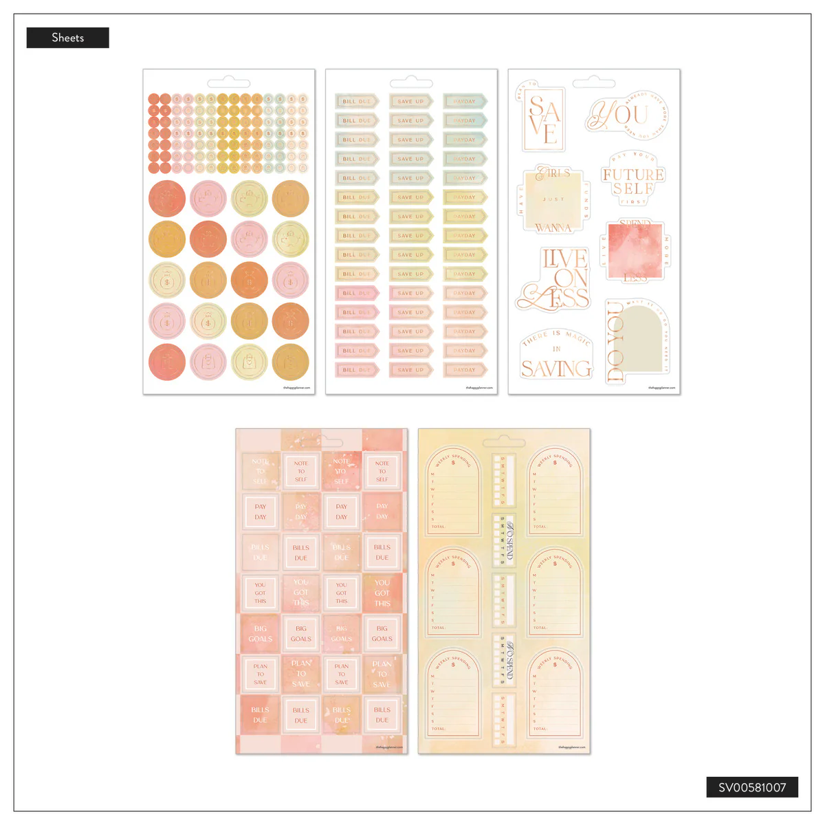 Textured Canvas Budget - 10 Sticker Sheets 7 Textured Canvas Budget - 10 Sticker Sheets