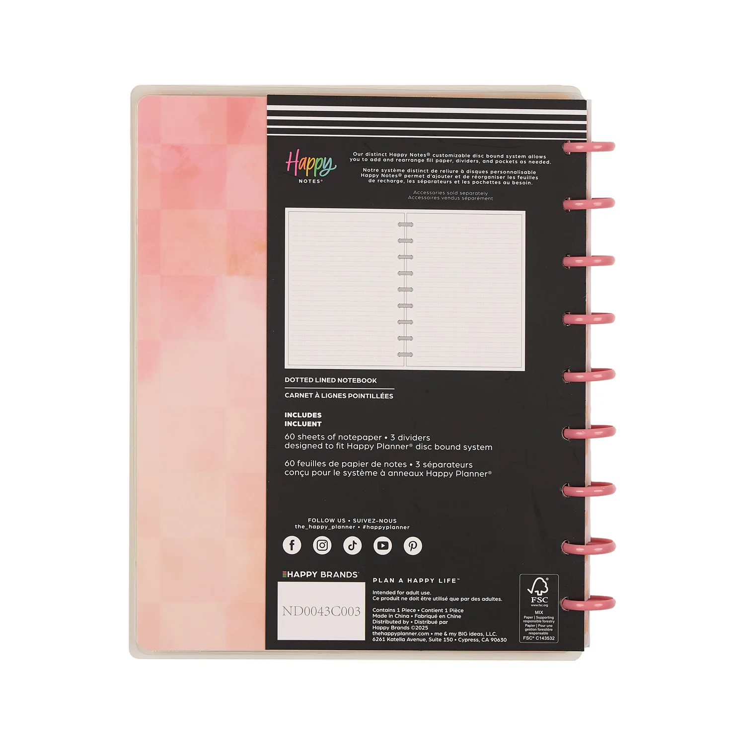 Textured Canvas - Dotted Lined Classic Notebook - 60 Sheets 15 Textured Canvas - Dotted Lined Classic Notebook - 60 Sheets
