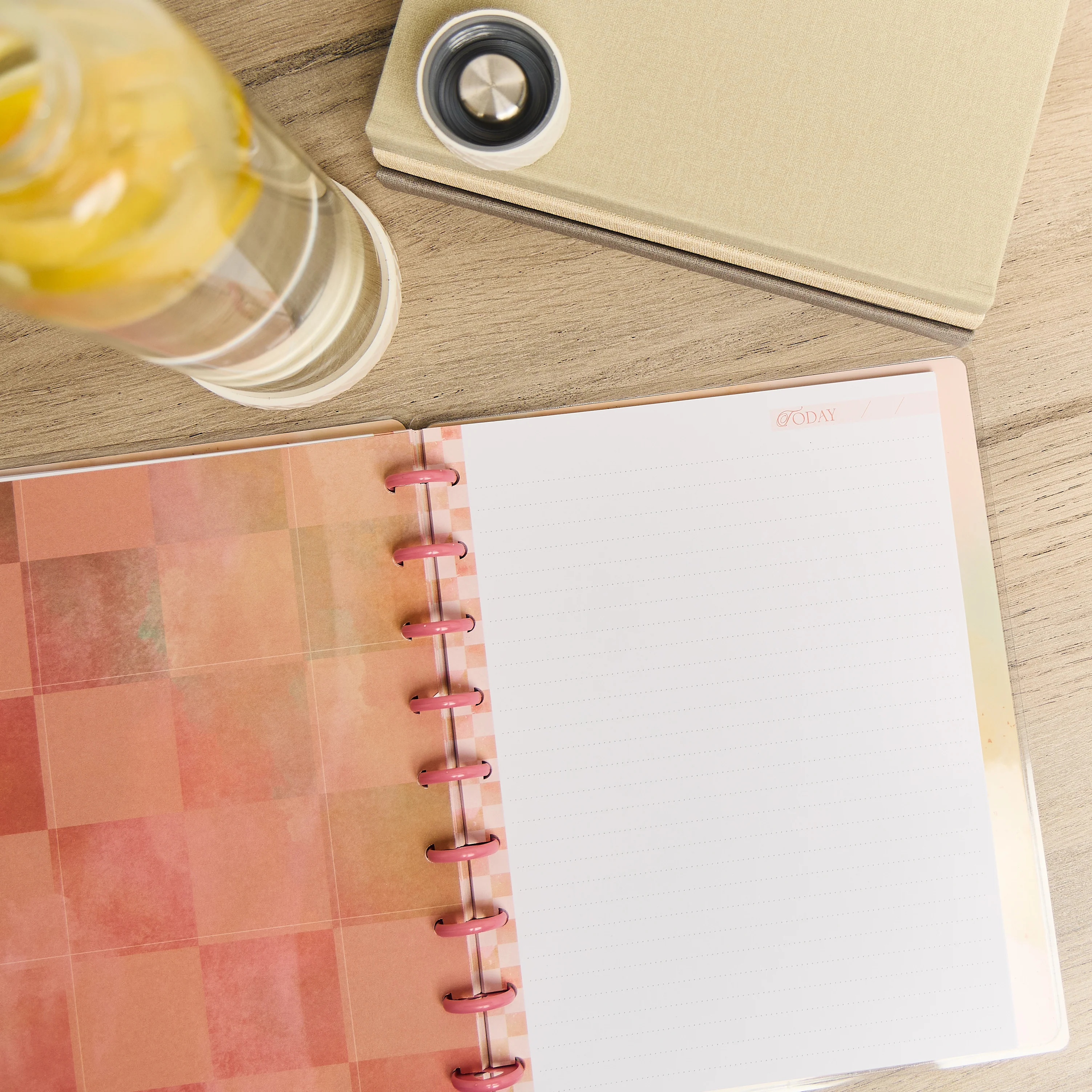 Textured Canvas - Dotted Lined Classic Notebook - 60 Sheets 4 Textured Canvas - Dotted Lined Classic Notebook - 60 Sheets