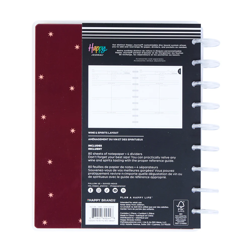 Wine + Spirits - Classic Beverage + Wine Journal - 80 Sheets 11 Wine + Spirits - Classic Beverage + Wine Journal - 80 Sheets