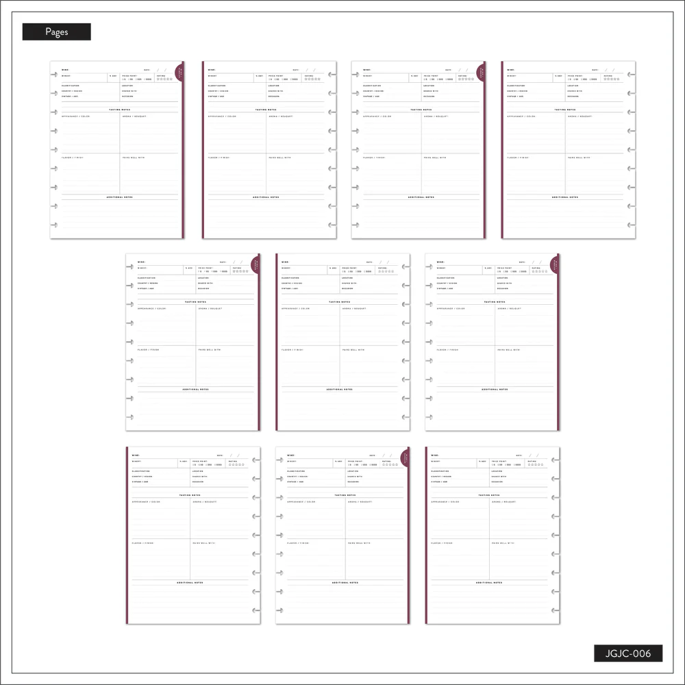 Wine + Spirits - Classic Beverage + Wine Journal - 80 Sheets 7 Wine + Spirits - Classic Beverage + Wine Journal - 80 Sheets