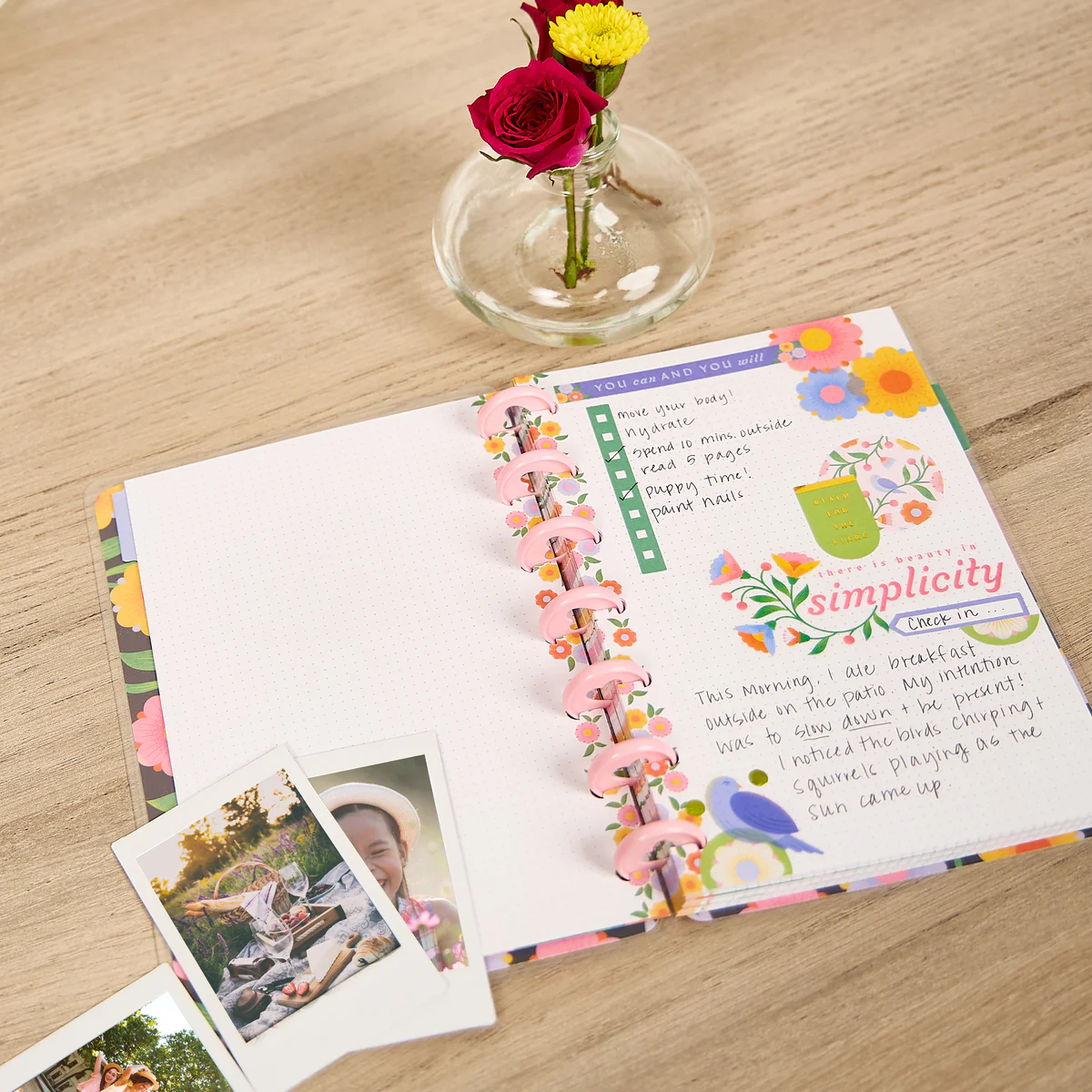 Bloom & Glow - Dot Grid Mini Notebook - 60 Sheets 5 Bloom & Glow - Dot Grid Mini Notebook - 60 Sheets