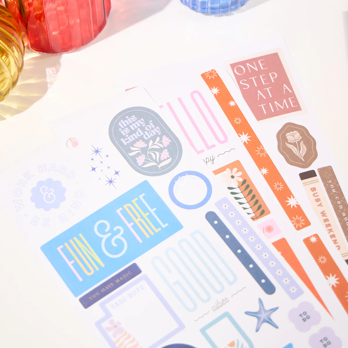 Coordinated Colors - Value Pack Stickers 4 Coordinated Colors - Value Pack Stickers