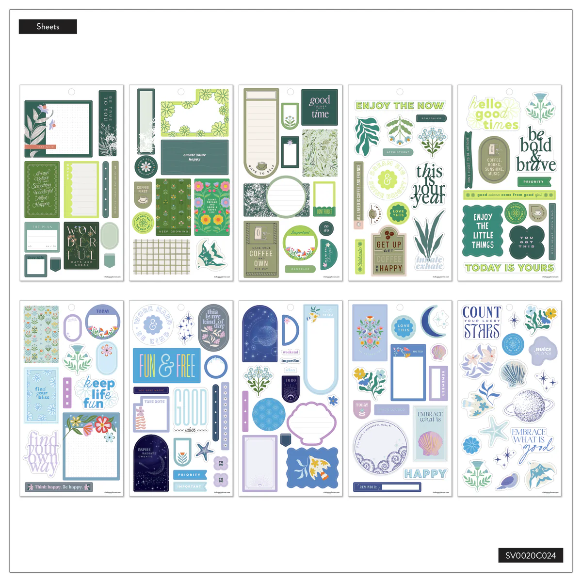 Coordinated Colors - Value Pack Stickers 8 Coordinated Colors - Value Pack Stickers