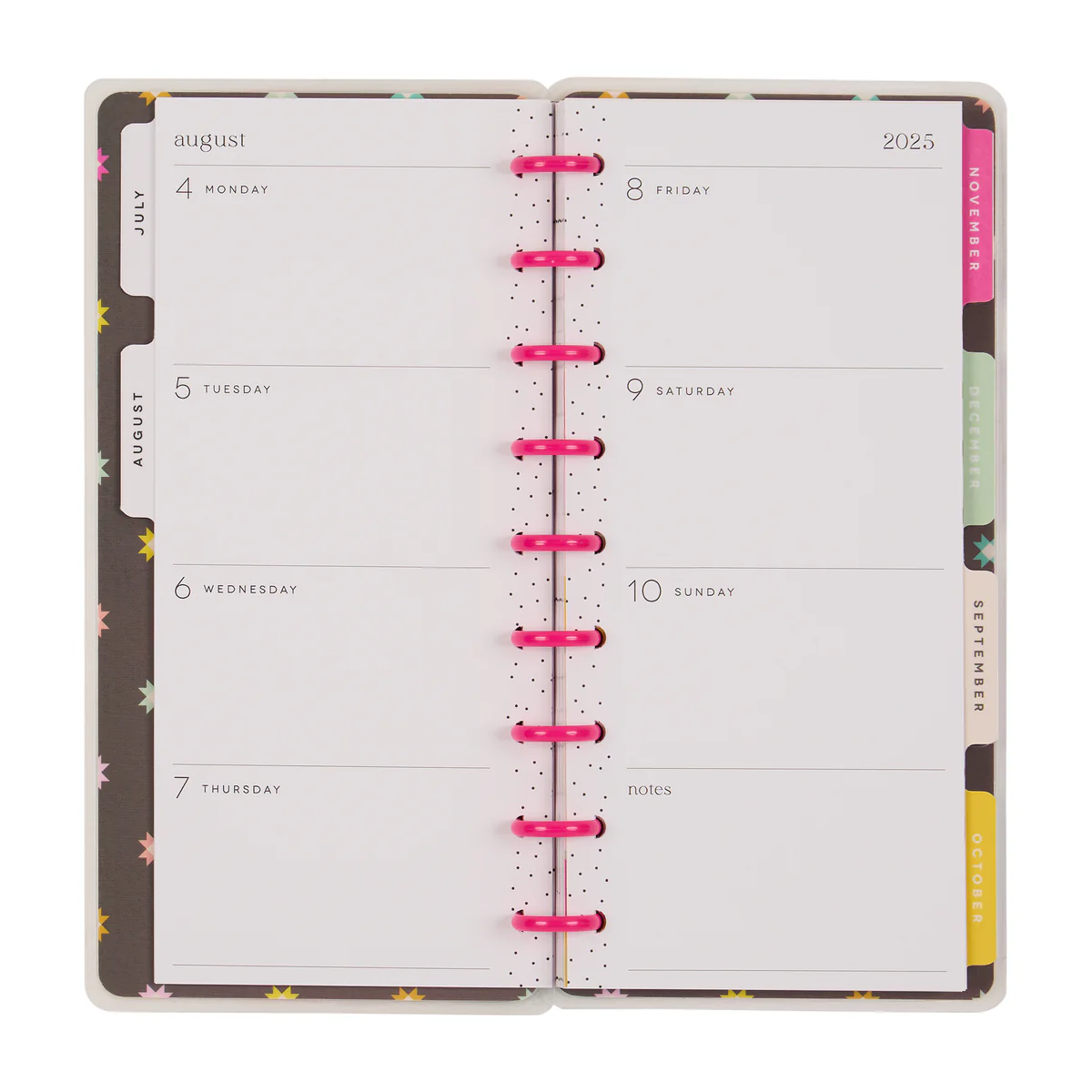 2025–2026 Happy Patchwork Customizable Planner - Skinny Classic Horizontal Layout - 12 Months 10 2025–2026 Happy Patchwork Customizable Planner - Skinny Classic Horizontal Layout - 12 Months