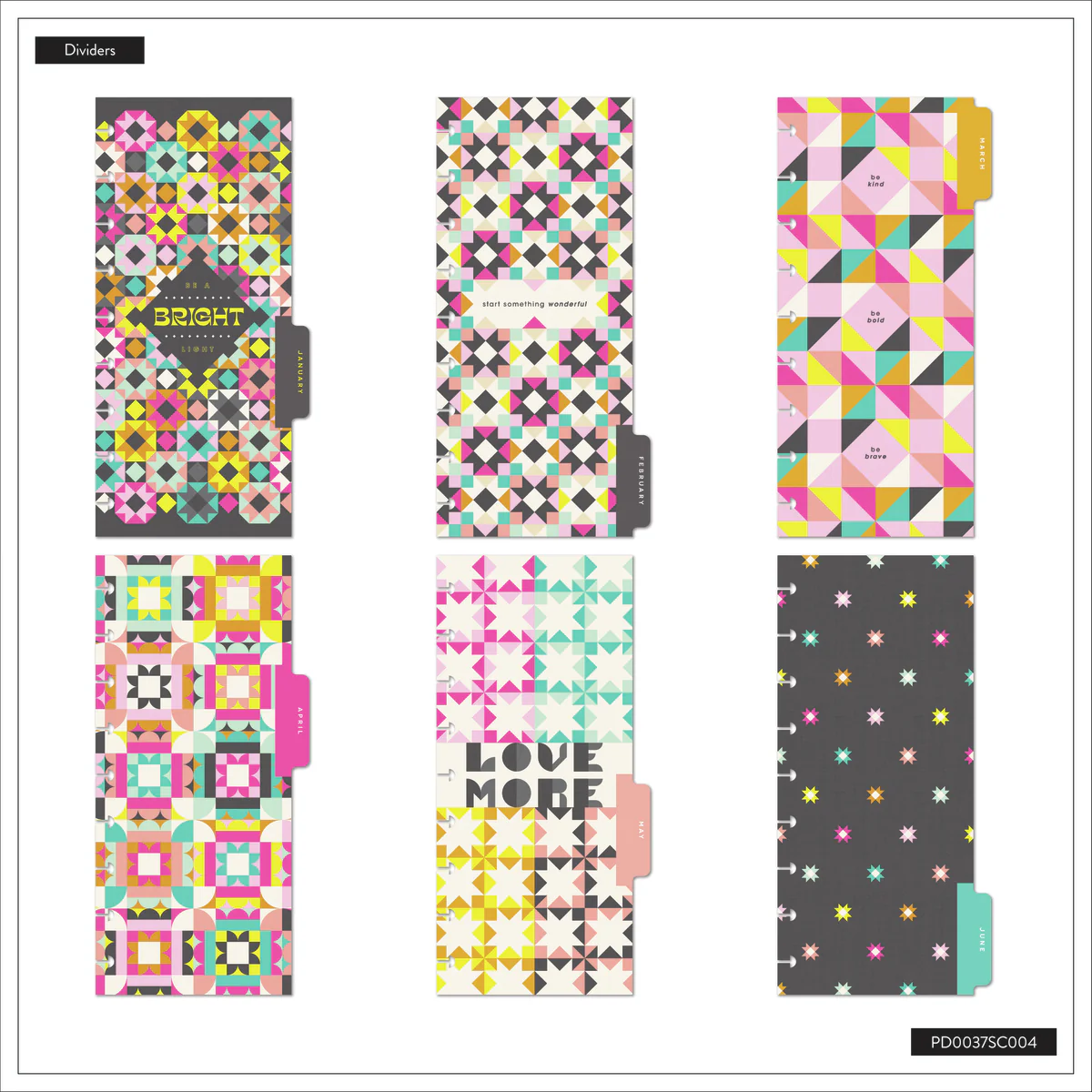 2025–2026 Happy Patchwork Customizable Planner - Skinny Classic Horizontal Layout - 12 Months 12 2025–2026 Happy Patchwork Customizable Planner - Skinny Classic Horizontal Layout - 12 Months