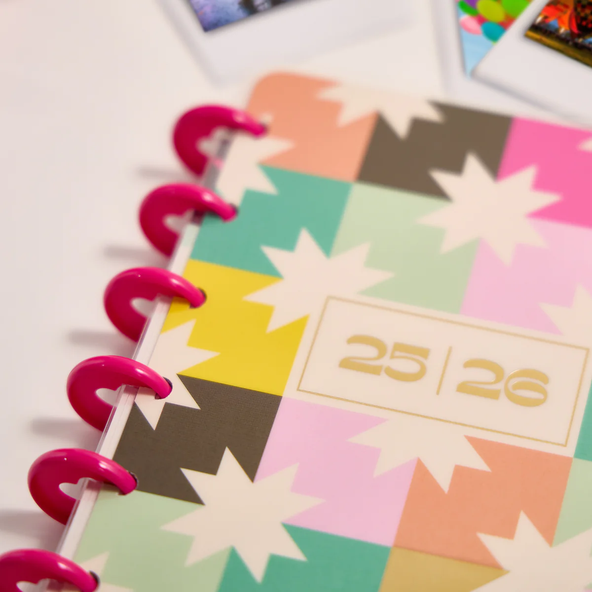 2025–2026 Happy Patchwork Customizable Planner - Skinny Classic Horizontal Layout - 12 Months 4 2025–2026 Happy Patchwork Customizable Planner - Skinny Classic Horizontal Layout - 12 Months