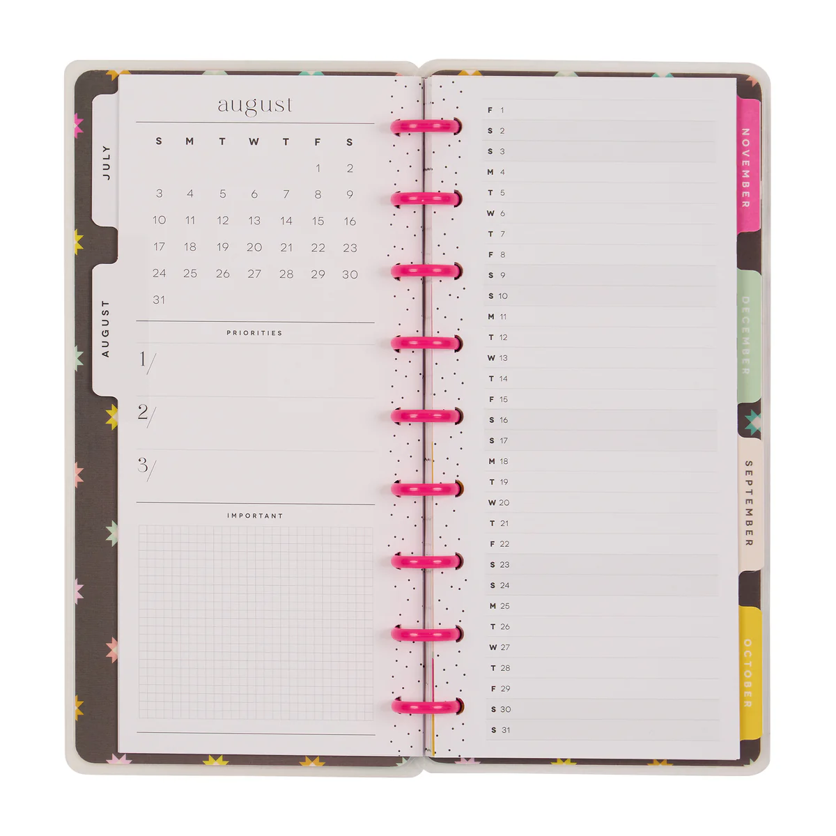 2025–2026 Happy Patchwork Customizable Planner - Skinny Classic Horizontal Layout - 12 Months 9 2025–2026 Happy Patchwork Customizable Planner - Skinny Classic Horizontal Layout - 12 Months