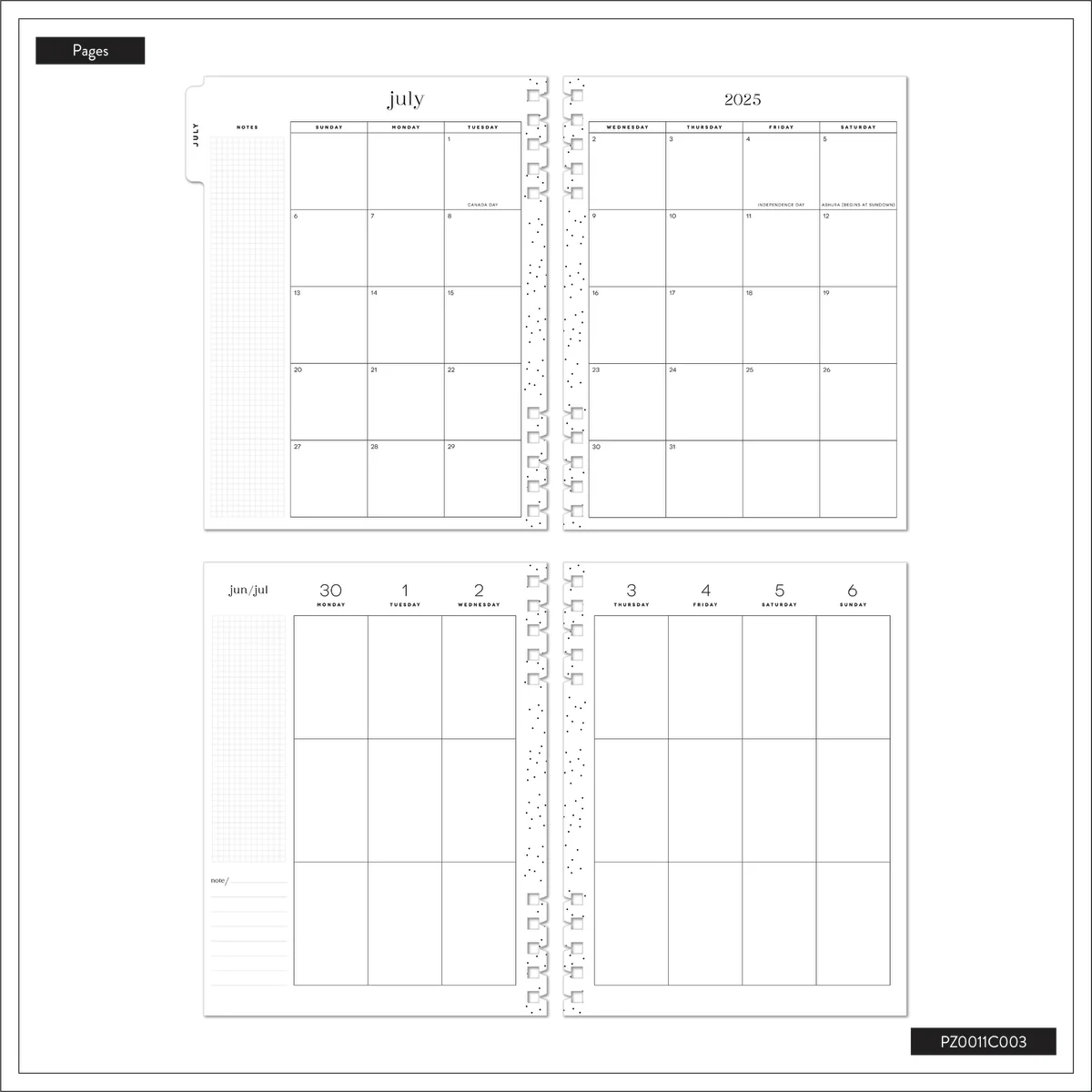 2025–2026 In the Moment Customizable Spiral Planner - Classic Vertical Layout - 12 Months 15 2025–2026 In the Moment Customizable Spiral Planner - Classic Vertical Layout - 12 Months