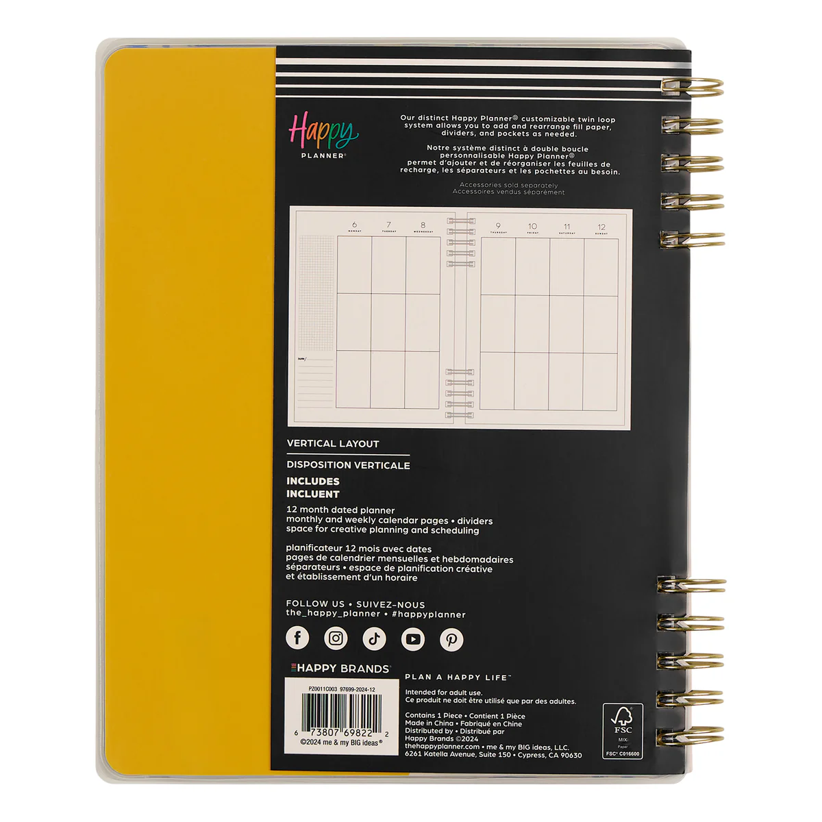 2025–2026 In the Moment Customizable Spiral Planner - Classic Vertical Layout - 12 Months 18 2025–2026 In the Moment Customizable Spiral Planner - Classic Vertical Layout - 12 Months
