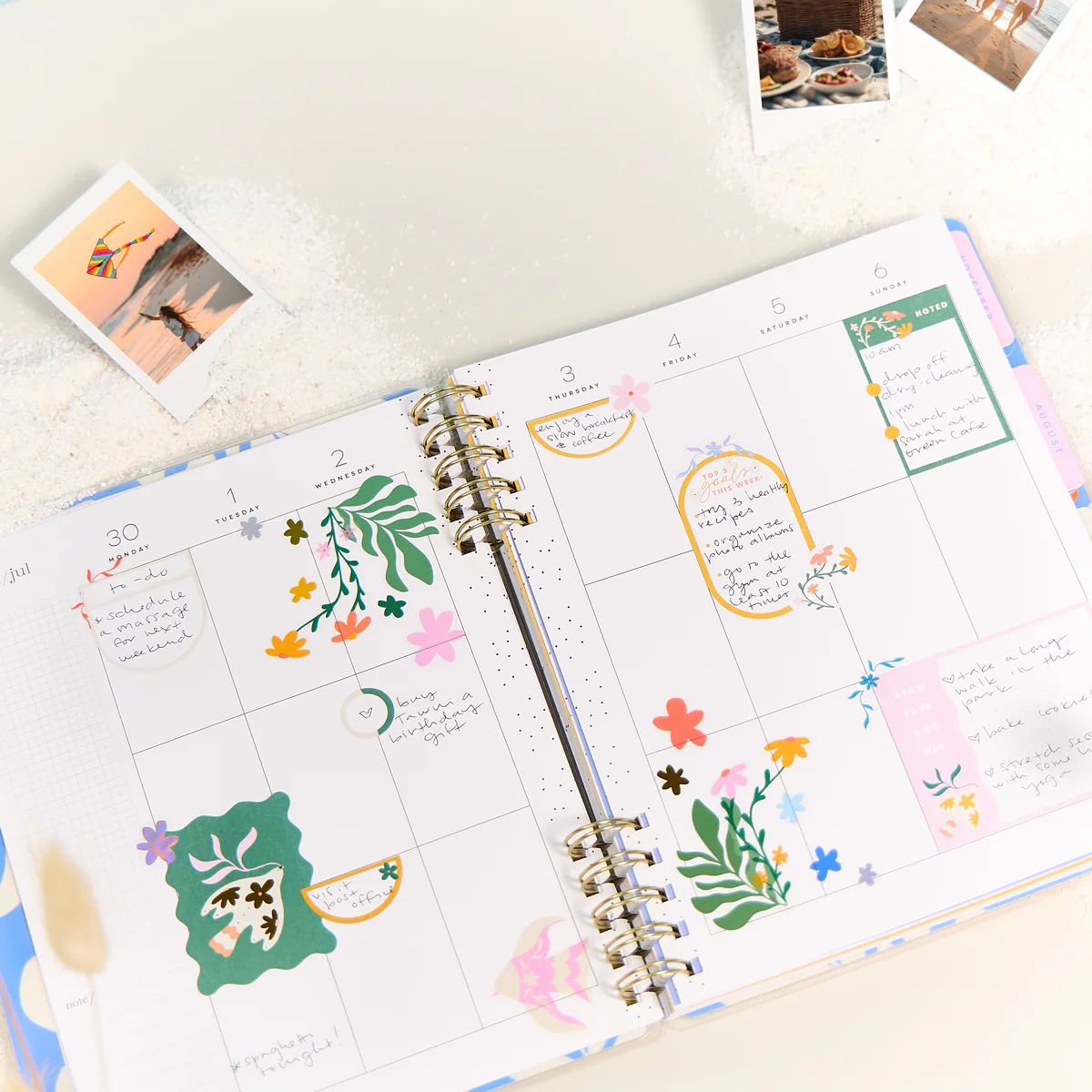 2025–2026 In the Moment Customizable Spiral Planner - Classic Vertical Layout - 12 Months