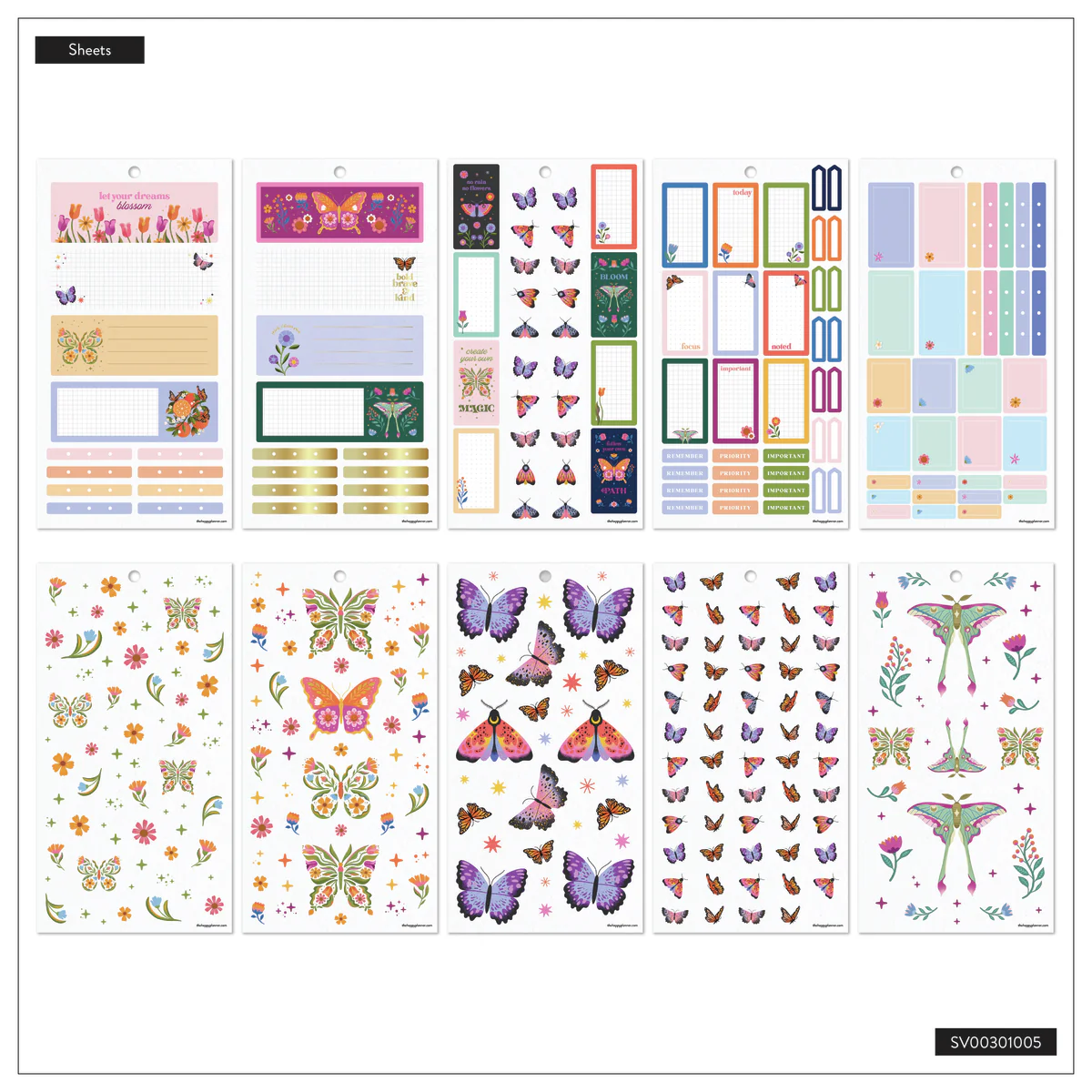 Mystic Blooms - Value Pack Stickers - Mini 6 Mystic Blooms - Value Pack Stickers - Mini