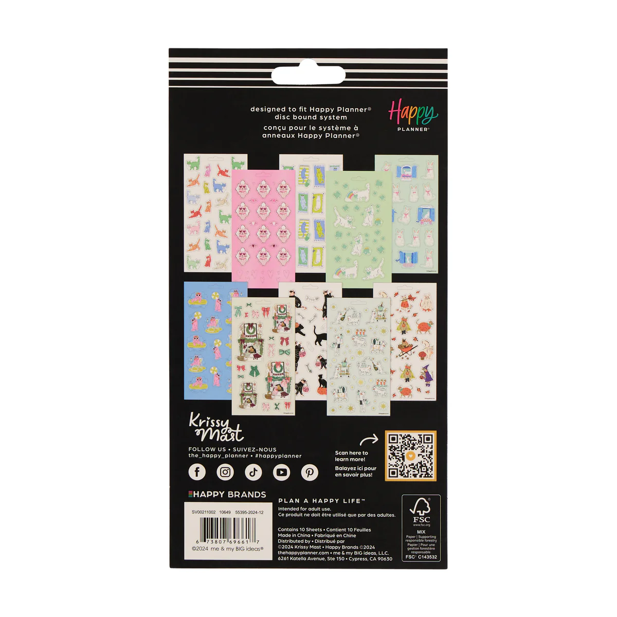 Purrfect Seasonal Cats - 10 Sticker Sheets 8 Purrfect Seasonal Cats - 10 Sticker Sheets