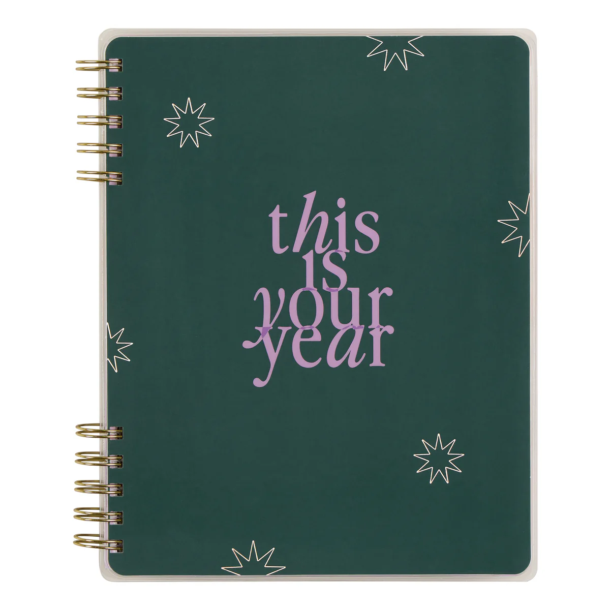2025–2026 Soft Pop Customizable Spiral Planner - Classic Horizontal Layout - 12 Months