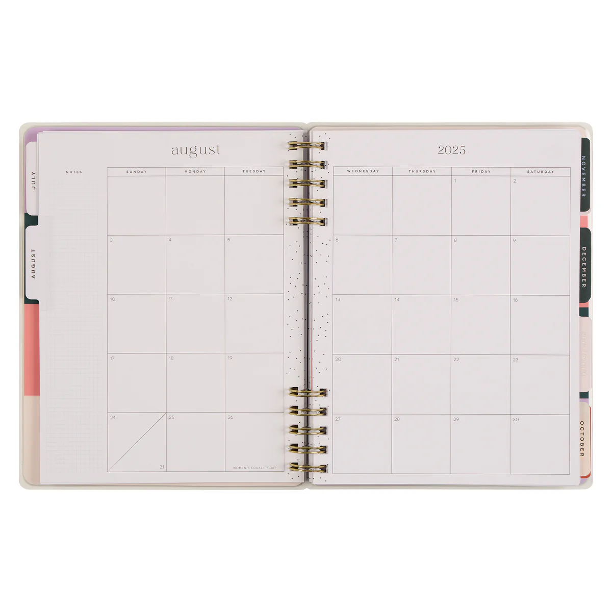 2025–2026 Soft Pop Customizable Spiral Planner - Classic Horizontal Layout - 12 Months 10 2025–2026 Soft Pop Customizable Spiral Planner - Classic Horizontal Layout - 12 Months