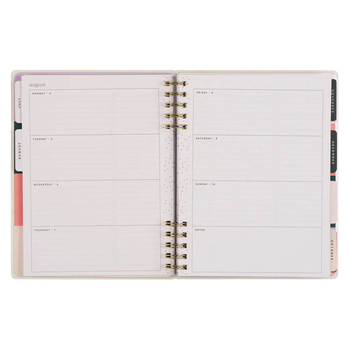 2025–2026 Soft Pop Customizable Spiral Planner - Classic Horizontal Layout - 12 Months 11 2025–2026 Soft Pop Customizable Spiral Planner - Classic Horizontal Layout - 12 Months