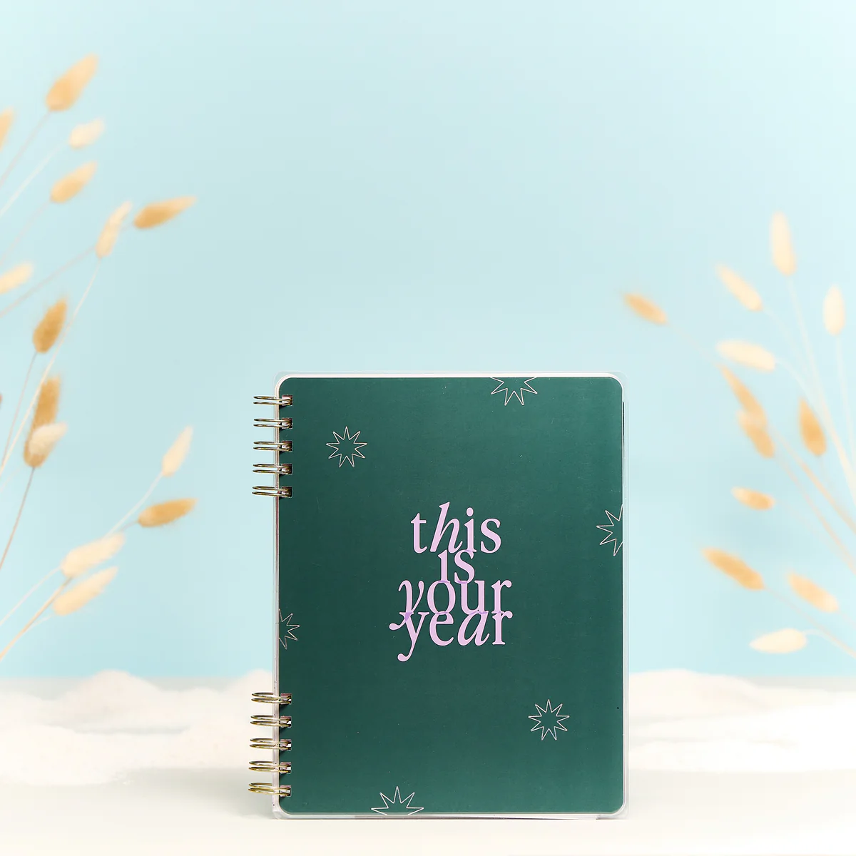2025–2026 Soft Pop Customizable Spiral Planner - Classic Horizontal Layout - 12 Months