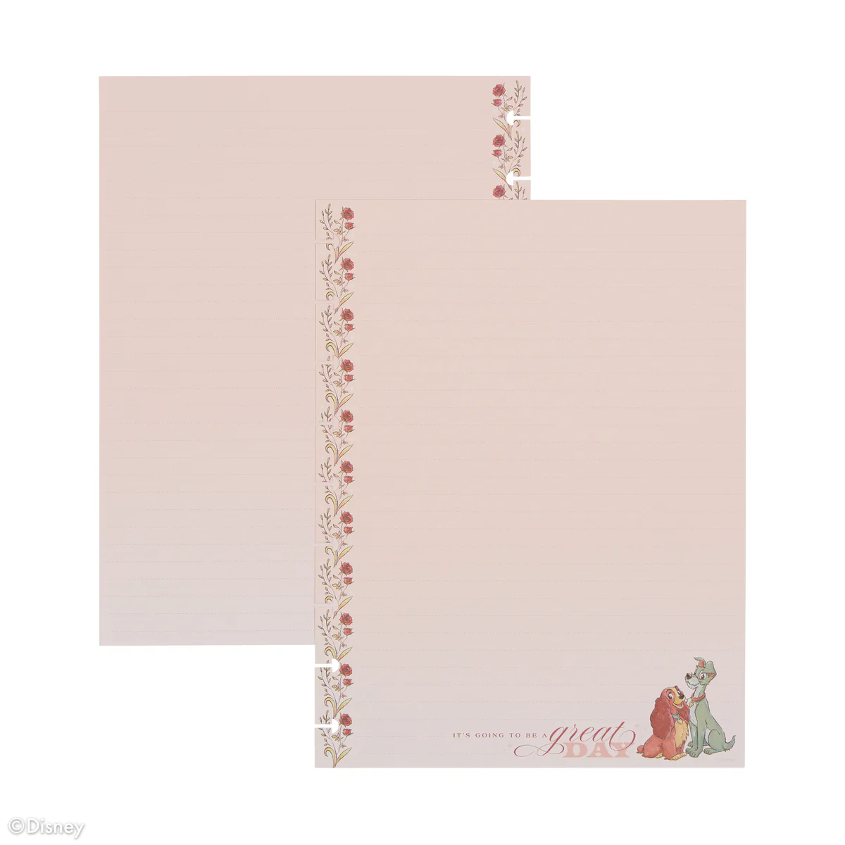 Disney Lady & The Tramp - Dotted Lined Classic Filler Paper - 40 Sheets
