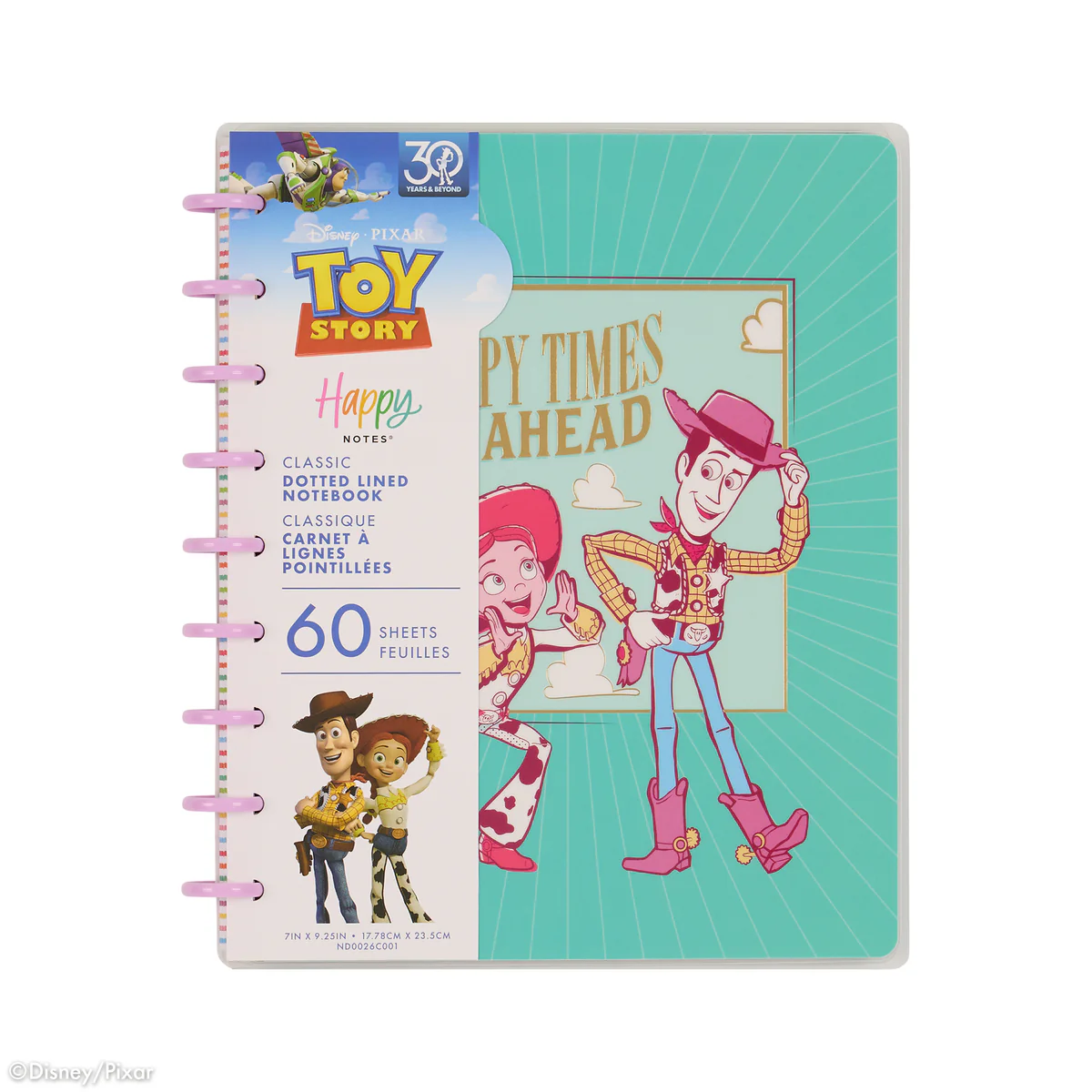 Disney & Pixar Toy Story 30th Anniversary - Dotted Lined Classic Notebook - 60 Sheets 8 Disney & Pixar Toy Story 30th Anniversary - Dotted Lined Classic Notebook - 60 Sheets