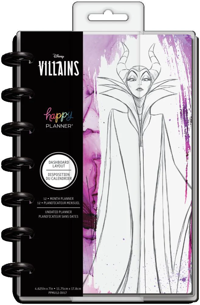 Undated Disney© Villains Mini Dashboard Happy Planner - 12 Months 10 Undated Disney© Villains Mini Dashboard Happy Planner - 12 Months