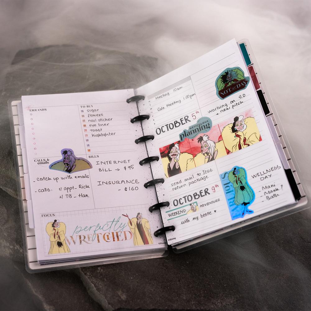 Undated Disney© Villains Mini Dashboard Happy Planner - 12 Months 8 Undated Disney© Villains Mini Dashboard Happy Planner - 12 Months