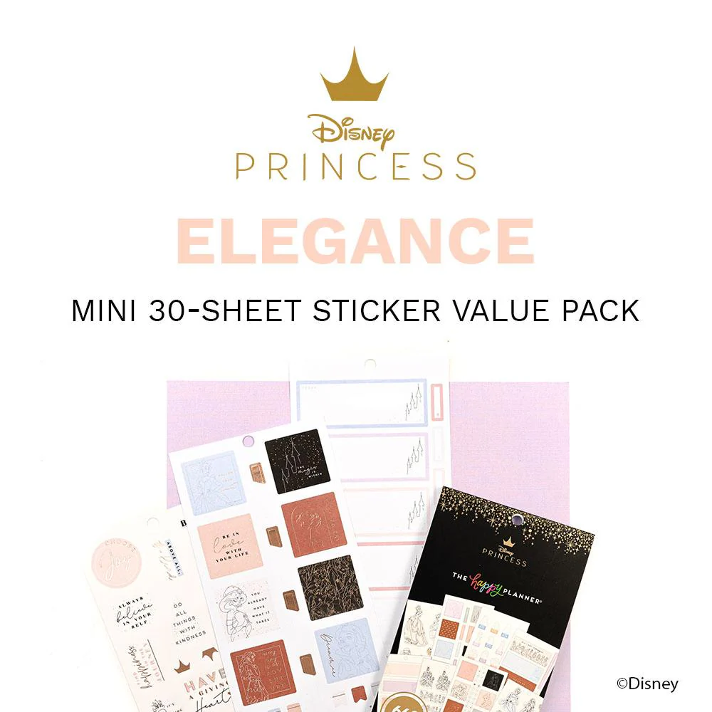 Disney © Princess Elegance Value Pack Stickers - Mini 5 Disney © Princess Elegance Value Pack Stickers - Mini