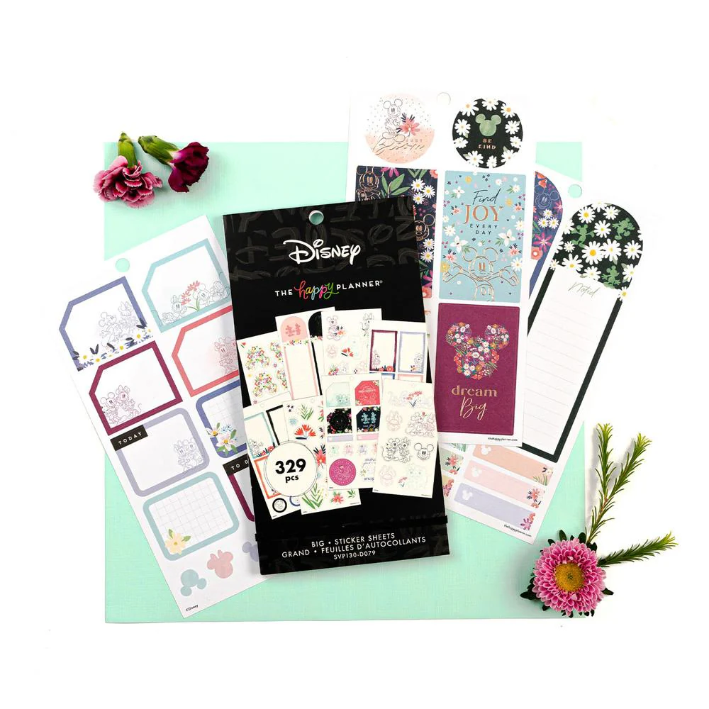 Disney © Mickey Mouse & Minnie Mouse Floral Value Pack Stickers - Big