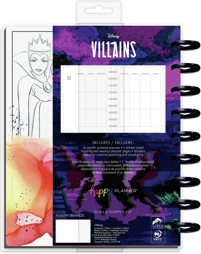 Undated Disney© Villains Classic Vertical Happy Planner - 12 Months 11 Undated Disney© Villains Classic Vertical Happy Planner - 12 Months