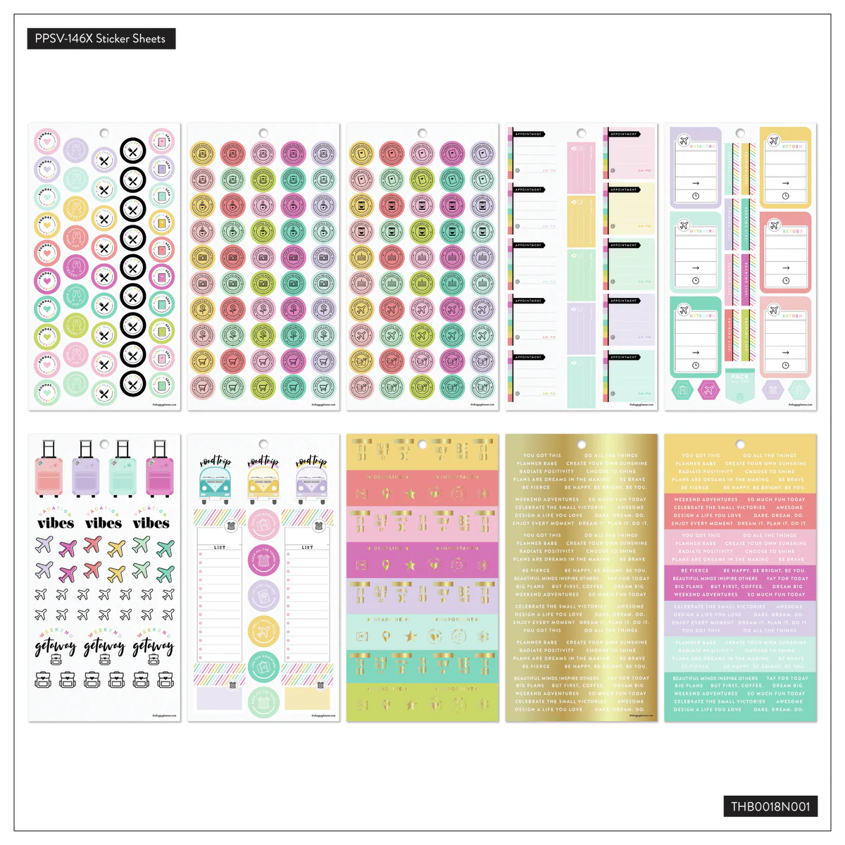 Happy Planner Girl Planner Babe - Value Pack Stickers 5 Happy Planner Girl Planner Babe - Value Pack Stickers