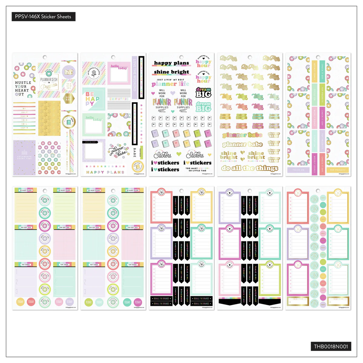 Happy Planner Girl Planner Babe - Value Pack Stickers 6 Happy Planner Girl Planner Babe - Value Pack Stickers