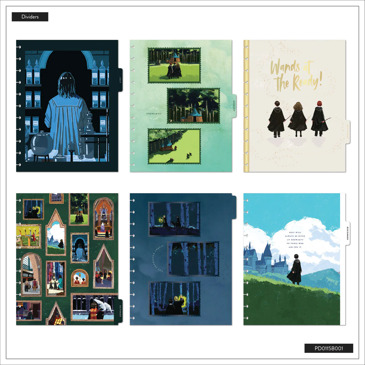 2026 Harry Potter Enchanted Grounds Customizable Planner - Big Color Block Layout - 12 Months 19 2026 Harry Potter Enchanted Grounds Customizable Planner - Big Color Block Layout - 12 Months
