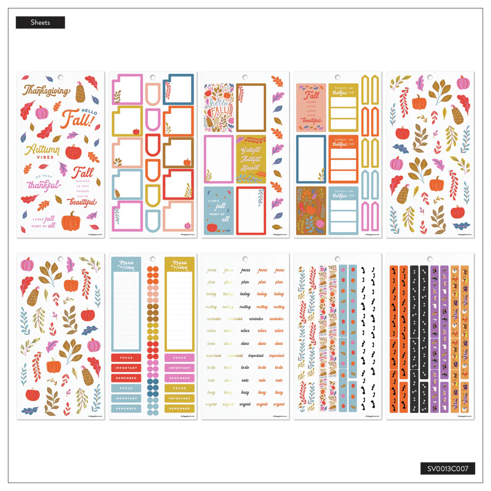 Autumn Accents - Value Pack Stickers 8 Autumn Accents - Value Pack Stickers